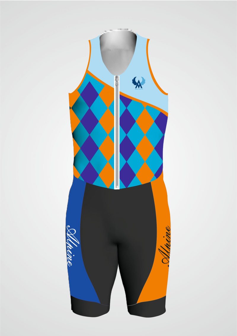 Alpine Triathlon -Blue And Orange