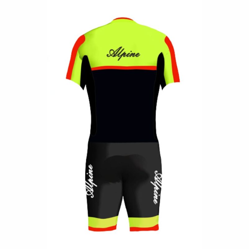 Alpine Signature Cycling Suit Neon  Green - Image 2