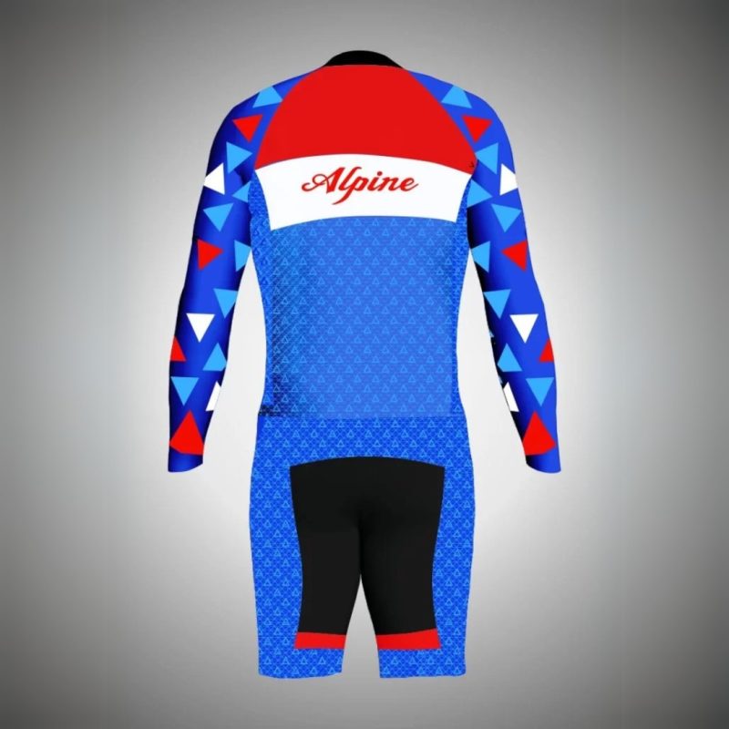 Alpine Skinsuit - Blue And Red - Image 2