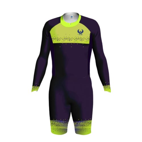 Alpine Skinsuit - Fluo Green And Grey Aacs08