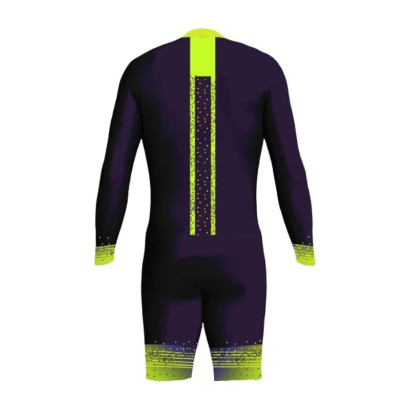 Alpine Skinsuit - Fluo Green And Grey Aacs08 - Image 2