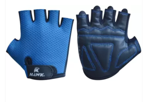 Hawk Cycling Gloves  (Blue, Black)