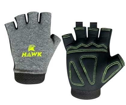 Hawk Gym Gloves, Grey, L